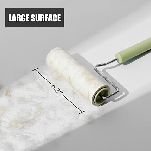 Extra Sticky Large Surface Lint Roller, 6.3''Wide Roller - Image 4