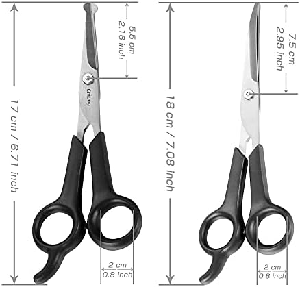 Chibuy Professional Dog Grooming Scissors Set, 2-Piece Kit - Image 2