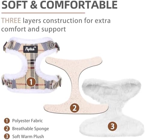 PUPTECK Dog Harness and Leash Set Small Sized, Step in No Pull Adjustable Puppy - Image 2