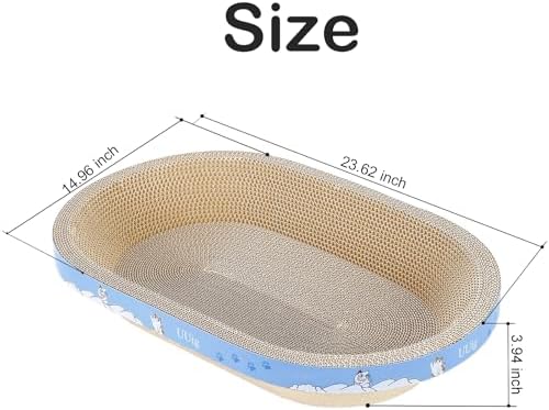 Cat Scratcher Bed 23.6x14.9” Extra Large Cardboard Cat Scratching Bed - Image 2