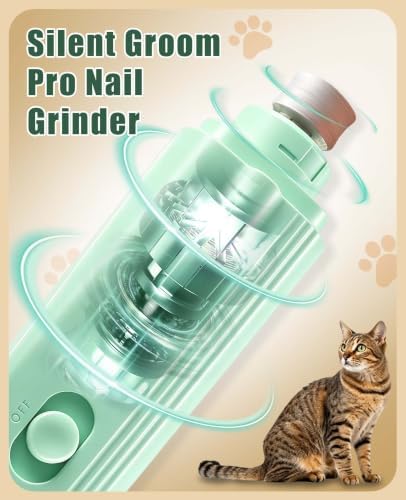 Silent Groom Pro Nail Grinder 2-in-1 Cat Nail Clipper - Image 4