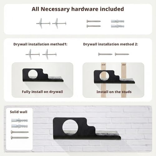 LIORCE Cat Wall Shelves, Creative Design Cat Shelf - Image 6
