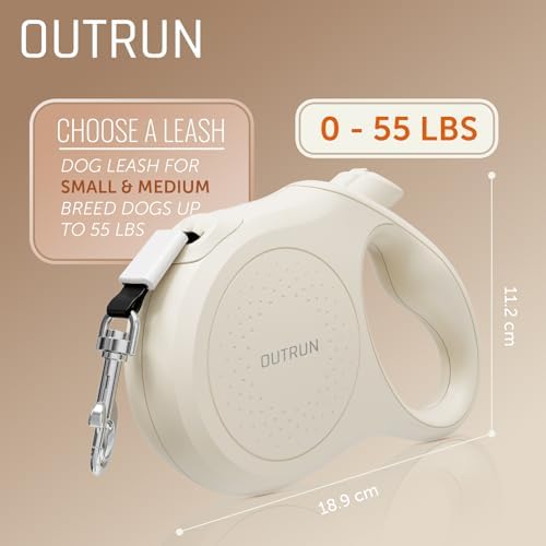 OUTRUN Retractable Dog Leash 16 FT Tape, No Tangle - Image 3