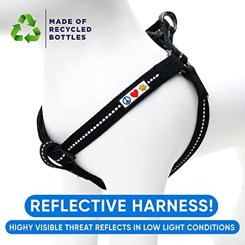 Pawtitas Recycled Reflective Step-in Dog Harness – Adjustable No-Pull Vest - Image 4