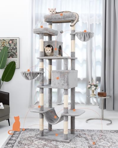 Cat Tree, 81-Inch Tall Cat Tower - Image 2