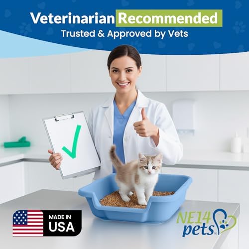 KittyGoHere Senior Cat Litter Box, Small Pan, 2 Pack Little Boy Blue - Image 4