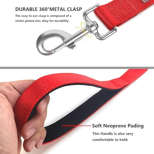 6 FT Reflective Dog Leash for Large Dogs - Image 4
