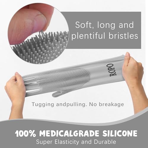 ROPO silicone gloves for pet grooming, and massage - Image 3