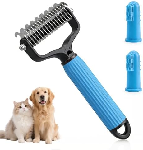 Pet Dematting Comb, 9+17 Tooth Rake by Unknown
