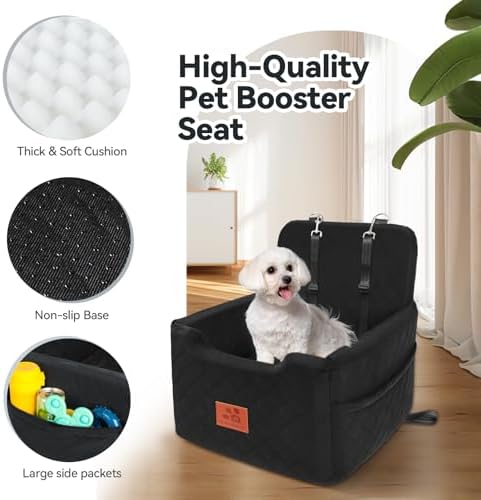 Dog Car Seat for Small/Medium Dogs Under 35 lbs, Dog Booster Seats - Image 4