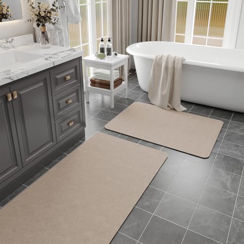 Bathroom Mat Rugs Sets 2 Piece Stone Bath Mats by Earcu