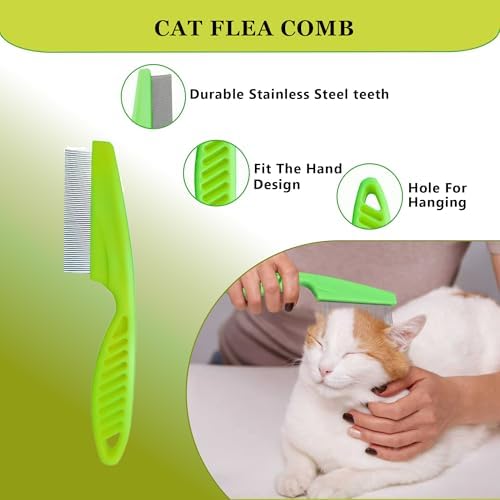Cat Deshedding & Dematting Brush Kit, 6 Self-Cleaning Tools - Image 5