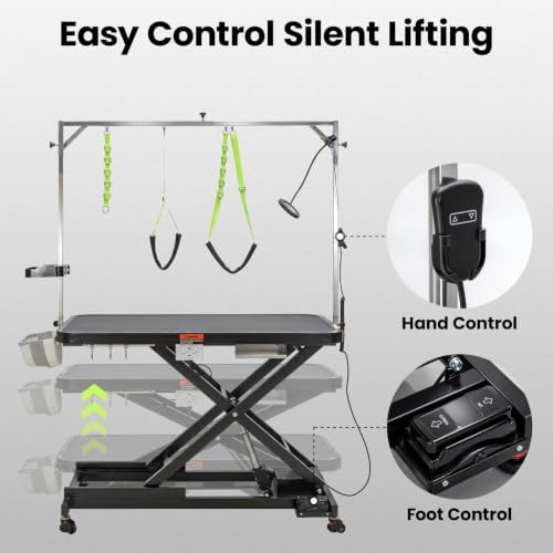 YORKING 50" Professional Electric Dog Grooming Table, Height Adjustable Pet - Image 2