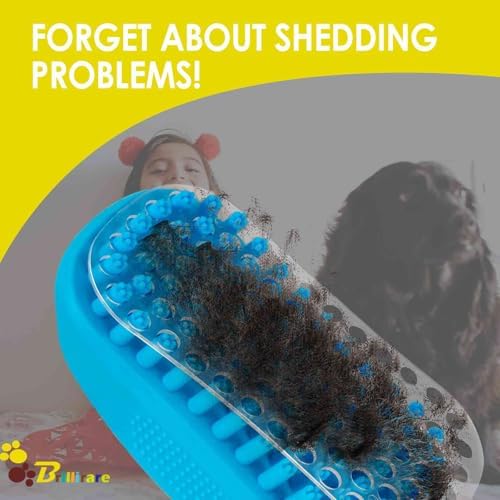 Dog Grooming Brush, Premium Soft Silicone Pet Bath Brushes, Rubber Massage - Image 4