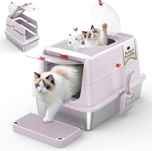 Stainless Steel Cat Litter Box by Labeta