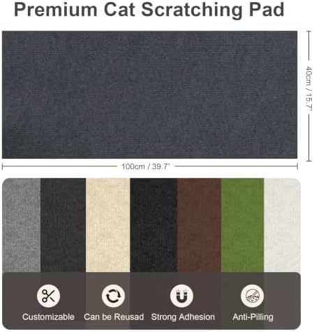 Cat Scratcher, 39.7x15.7” Cat Scratch Furniture Protector - Image 2