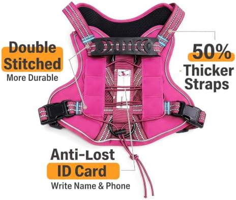 Dog Harness and Leash Set for X-Large Dogs, No Pull Tactical Dog Harness - Image 5