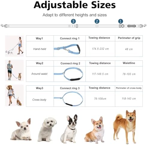 8.5ft Hands Free Dog Leash Adjustable - Image 4