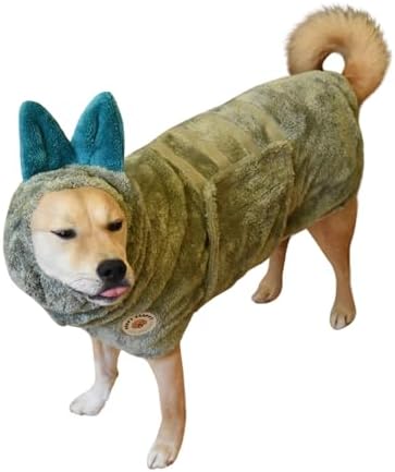 DERPYCHAPPY Dog Bathrobe Towel Robe After Bath Microfiber by DerpyChappy