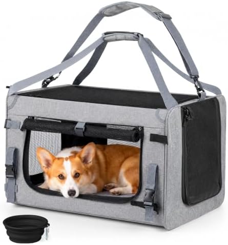 Extra Large Cat Carrier Soft Sided, Portable Small Dog Crate by NOVOLAB