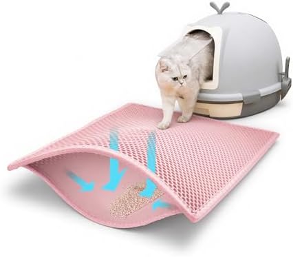 Pieviev Cat Litter Mat, Double-Layer Waterproof Litter Trap by Pieviev