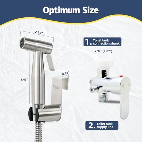 Handheld Bidet Sprayer for Toilet, Hot & Cold, Adjustable Water Pressure - Image 2