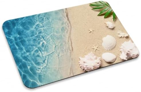 Natural Diatomaceous Earth Bath Mat, Ultra Thin Quick Dry Floor Rug by Unknown