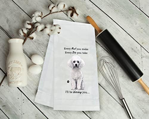 White Poodle Kitchen Towels - Image 4