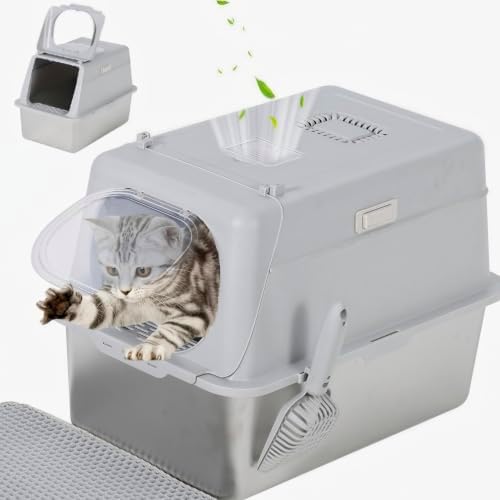 55L Stainless Steel Cat Litter Box by CuisinAid