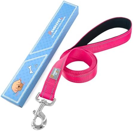 6 FT Basic Dog Leash for Medium Dogs, Hot Pink - Image 6