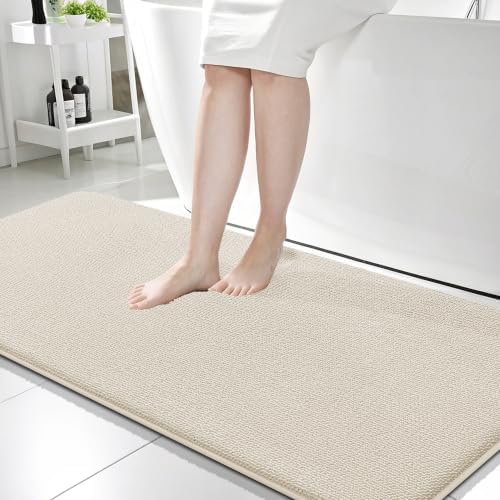 OLANLY Memory Foam Bathroom Runner Rugs 59x24, Absorbent Long Mat by OLANLY