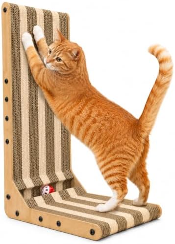 L-Shaped Cat Scratcher, 23.7-Inch 3-in-1 by Unknown