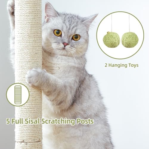 Cat Tree Tower Scratching Post for Indoor Large Adult Cats - Image 5