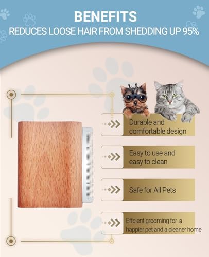 cat brush for shedding, Rabbit brush - Image 5