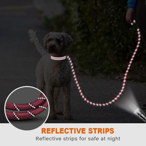 Taglory Rope Dog Leash for Small Medium Dogs, 5 FT Padded Handle - Image 5