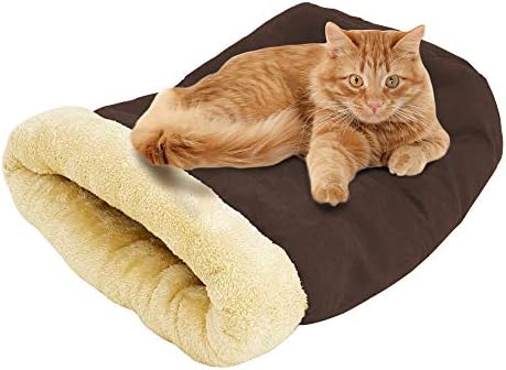 4 in 1 Self Warming Burrow Cat Bed Hideway Sleeping Cuddle Cave - Image 5