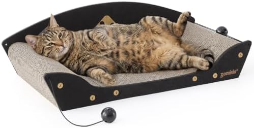 ZOMISIA 26'' Cardboard Cat Scratcher Bed by Zomisia