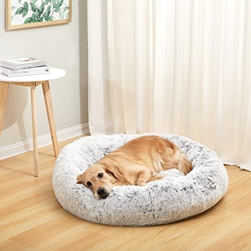 Bedfolks Calming Fluffy Donut Dog Bed - Image 2