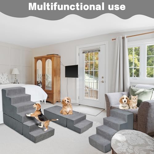 6-Step 35D Foam Dog Stairs Steps - Image 6