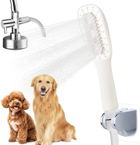 Jamini Dog Shower Attachment, Handheld High-Pressure Sprayer by Unknown