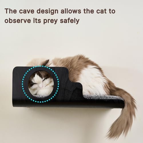 LIORCE Cat Wall Shelves, Creative Design Cat Shelf - Image 2