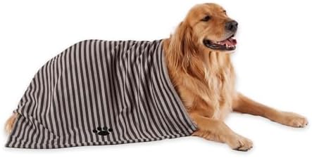Bone Dry Pet Grooming Towel Collection Absorbent Microfiber X-Large, Striped by BoneDry