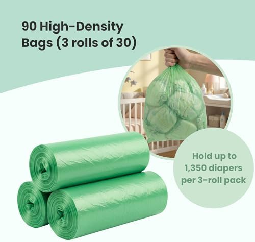 iTouchless Universal Diaper Pail & Trash Can Refill Bags | 90 Count - Image 3