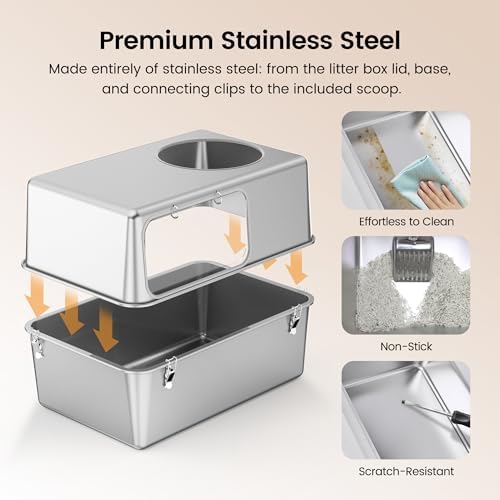 Stainless Steel Litter Box - Image 3