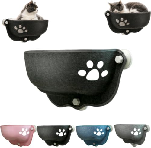 Cat Car Window Hammock with Soft Pad, Cat Car Window Seat，Dark Gray：Large by Unknown