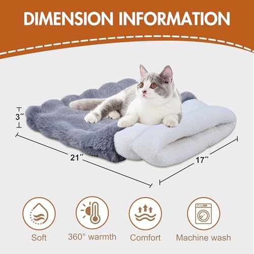3 in 1 Semi-Enclosed Self Warming Burrow Cat Bed Sleeping Cave - Image 5