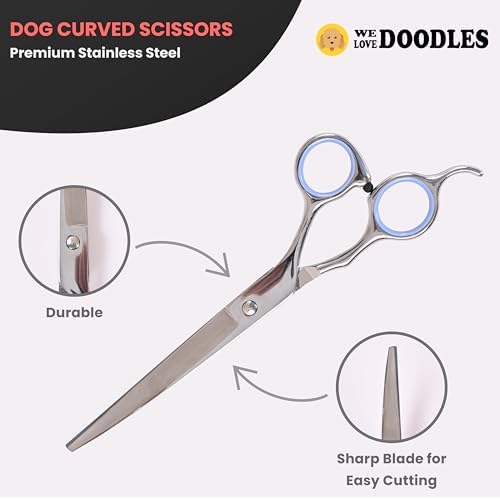 Dog Grooming Scissors Kit, Straight & Thinning Shears Set - Image 5