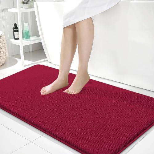 OLANLY Memory Foam Bathroom Runner Rugs 44x24, Absorbent Long Mat by OLANLY