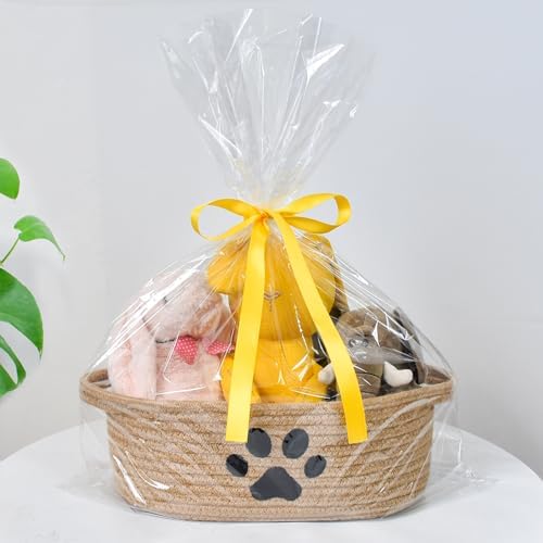 Small Woven Dog Toy Basket - Image 3