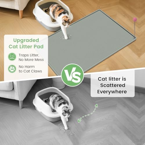 Cat Litter Mat, Waterproof and Easy to Clean Silicone Cat Mat - Image 2